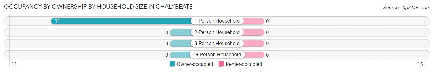 Occupancy by Ownership by Household Size in Chalybeate