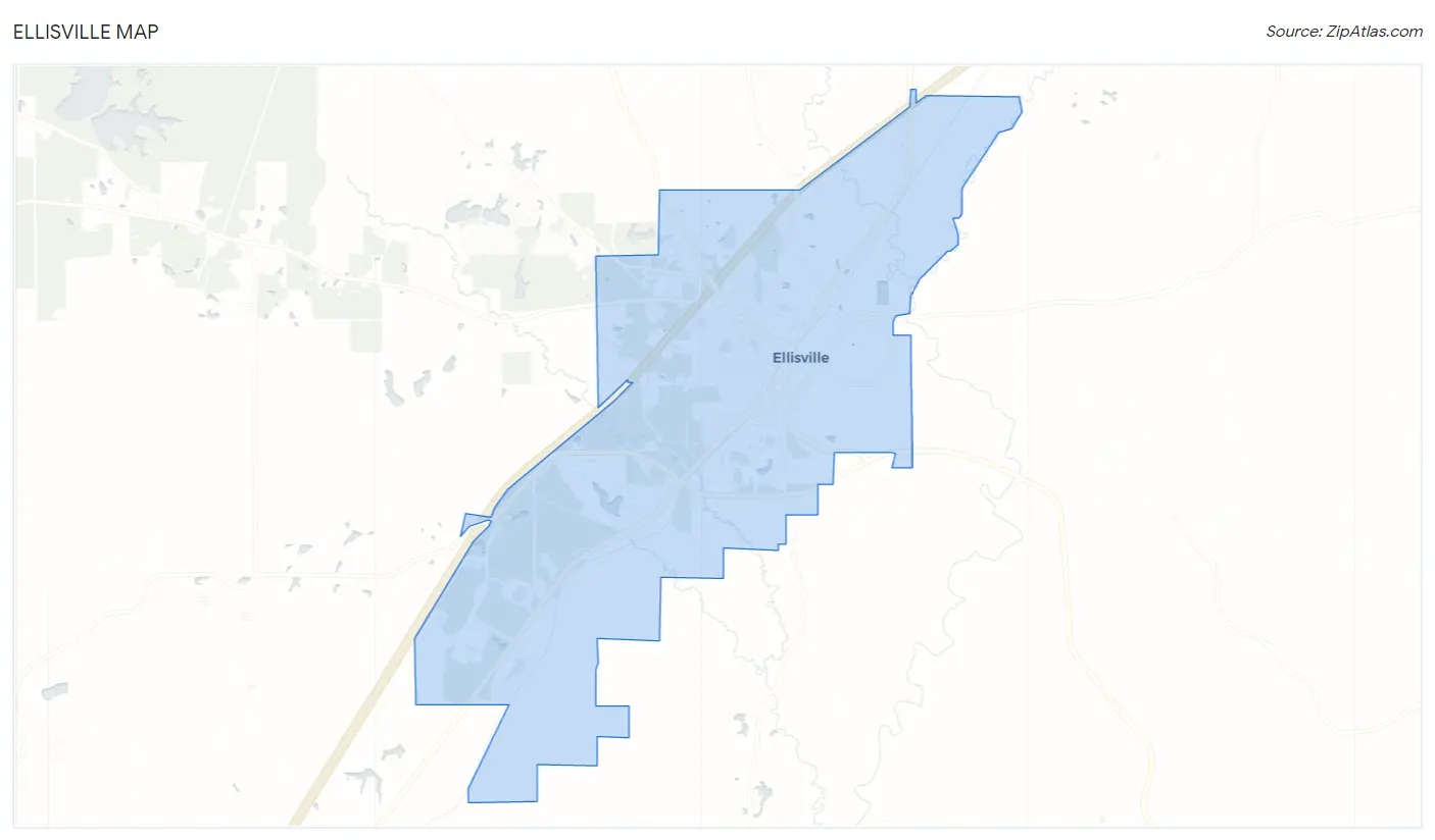 Ellisville Map