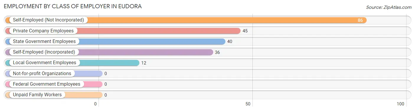 Employment by Class of Employer in Eudora