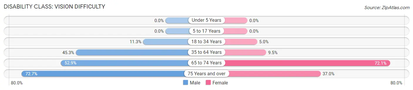 Disability in Goodman: <span>Vision Difficulty</span>