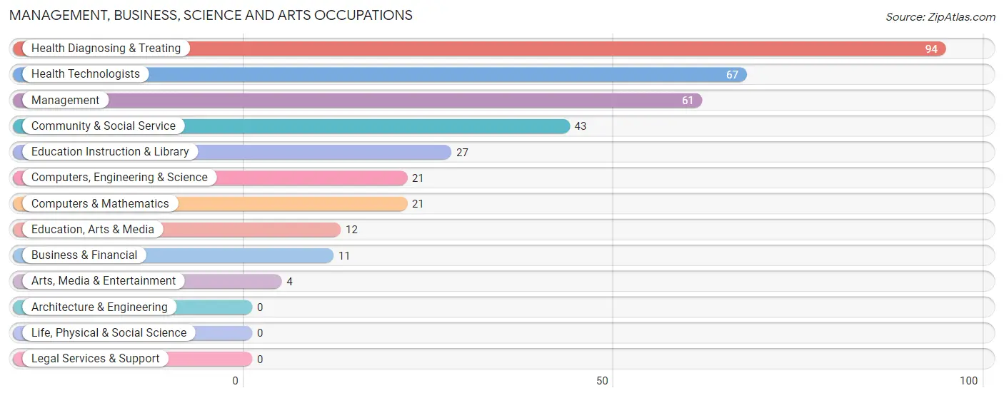 Management, Business, Science and Arts Occupations in Hollandale