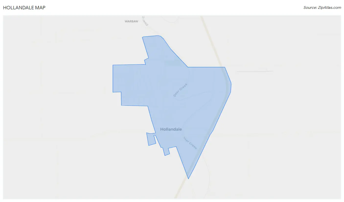 Hollandale Map