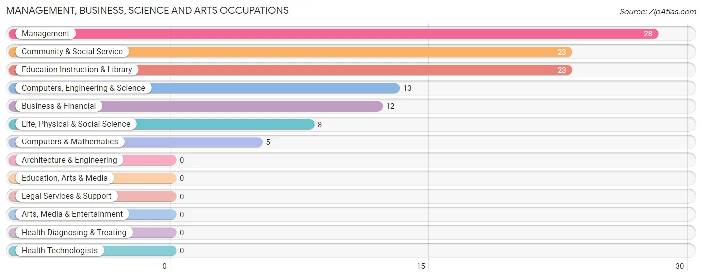 Management, Business, Science and Arts Occupations in Isola