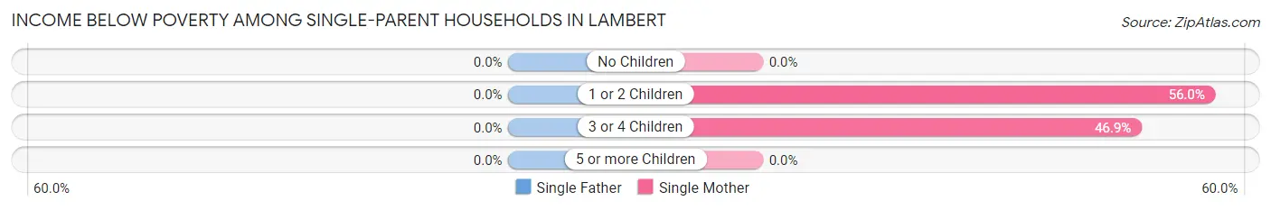 Income Below Poverty Among Single-Parent Households in Lambert