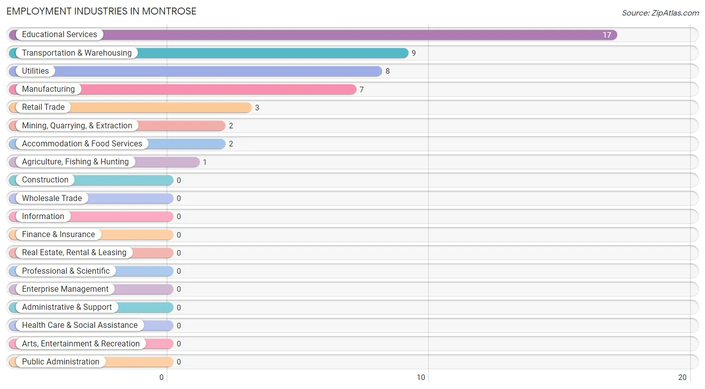 Employment Industries in Montrose