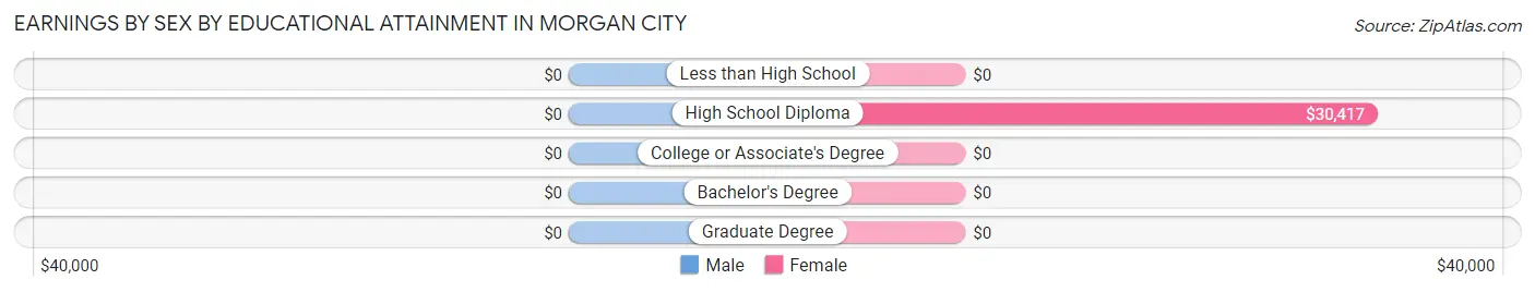 Earnings by Sex by Educational Attainment in Morgan City