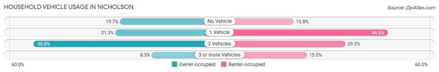 Household Vehicle Usage in Nicholson