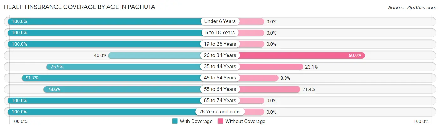 Health Insurance Coverage by Age in Pachuta