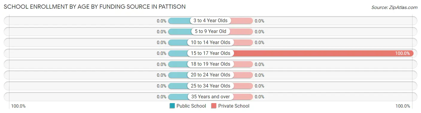 School Enrollment by Age by Funding Source in Pattison