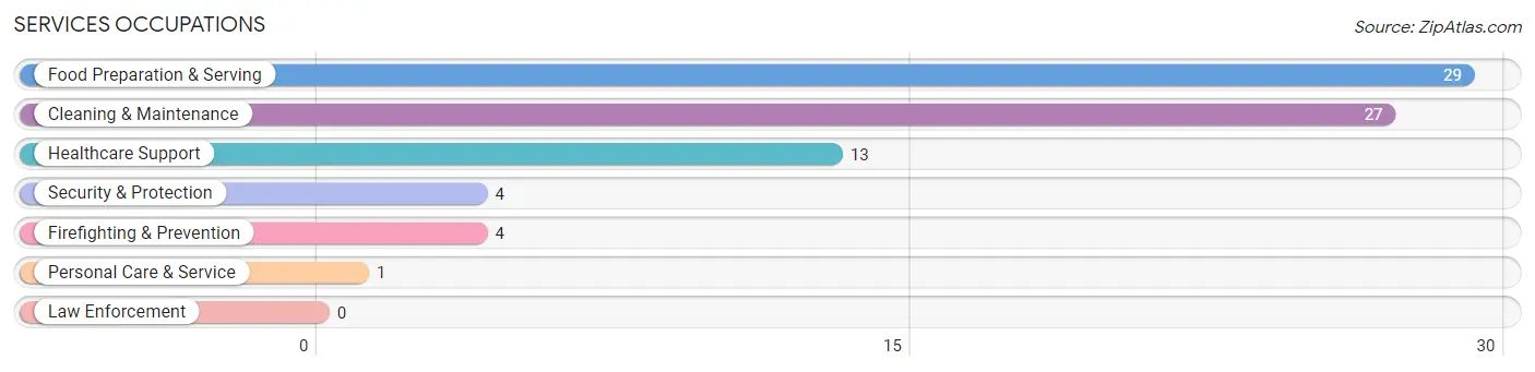 Services Occupations in Plantersville