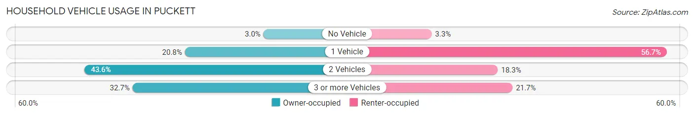 Household Vehicle Usage in Puckett