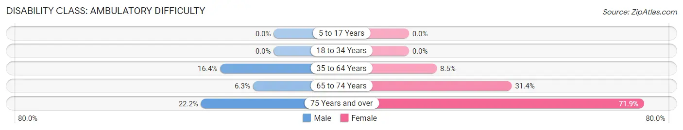 Disability in Raleigh: <span>Ambulatory Difficulty</span>