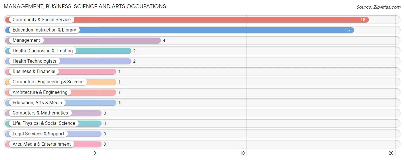 Management, Business, Science and Arts Occupations in Rienzi