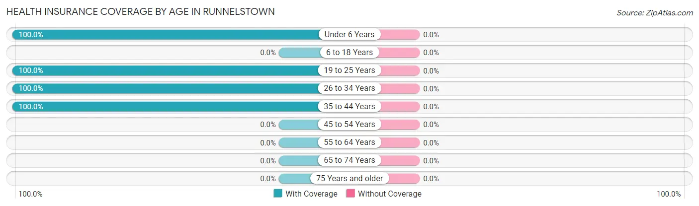 Health Insurance Coverage by Age in Runnelstown