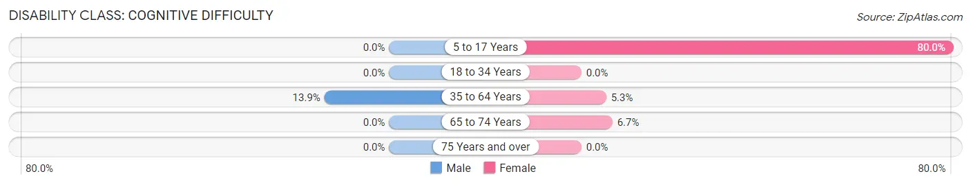 Disability in Snow Lake Shores: <span>Cognitive Difficulty</span>