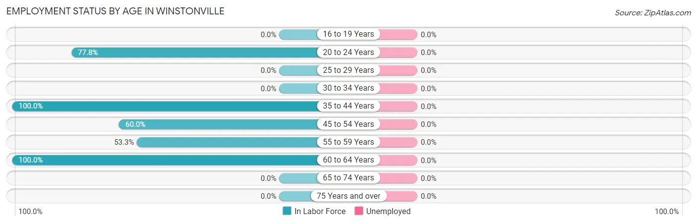 Employment Status by Age in Winstonville