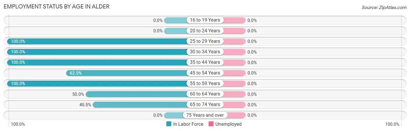 Employment Status by Age in Alder