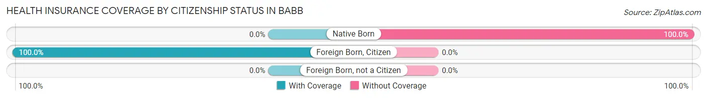 Health Insurance Coverage by Citizenship Status in Babb