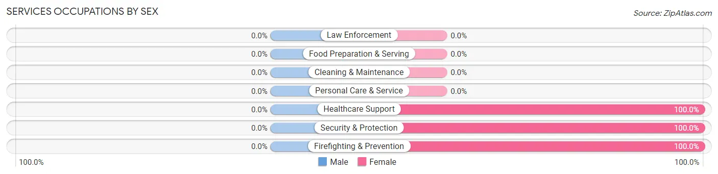 Services Occupations by Sex in Babb