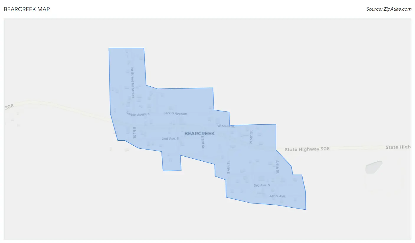 Bearcreek Map