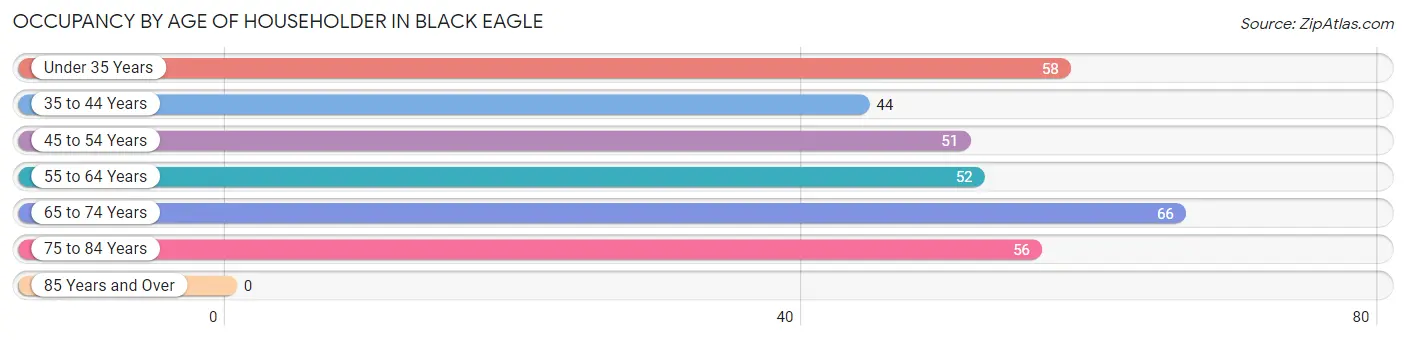 Occupancy by Age of Householder in Black Eagle