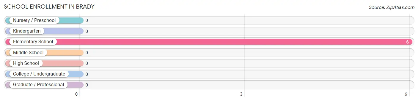 School Enrollment in Brady