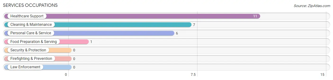 Services Occupations in Dixon