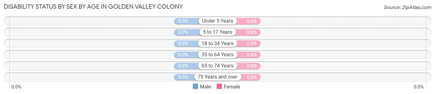 Disability Status by Sex by Age in Golden Valley Colony