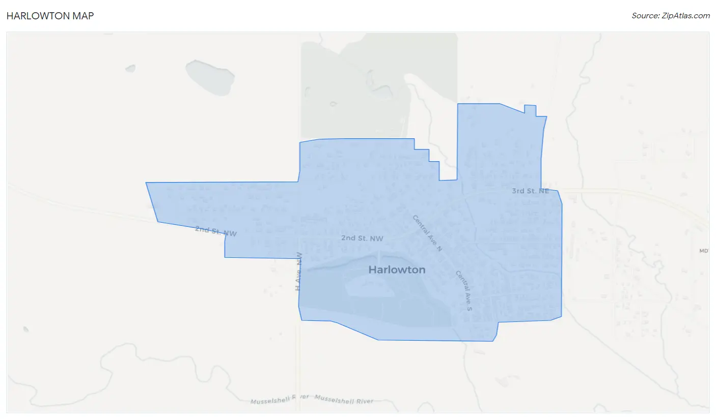 Harlowton Map