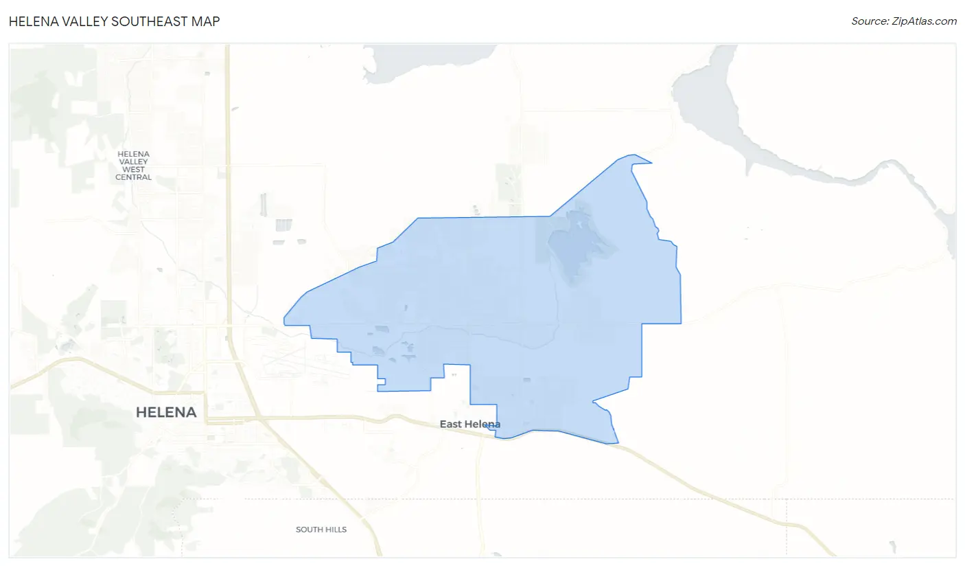 Helena Valley Southeast Map