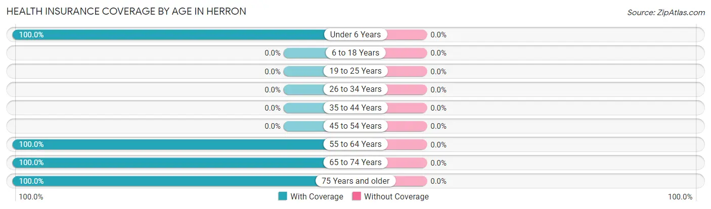 Health Insurance Coverage by Age in Herron