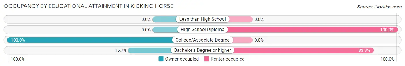Occupancy by Educational Attainment in Kicking Horse