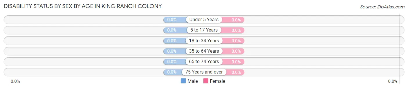 Disability Status by Sex by Age in King Ranch Colony