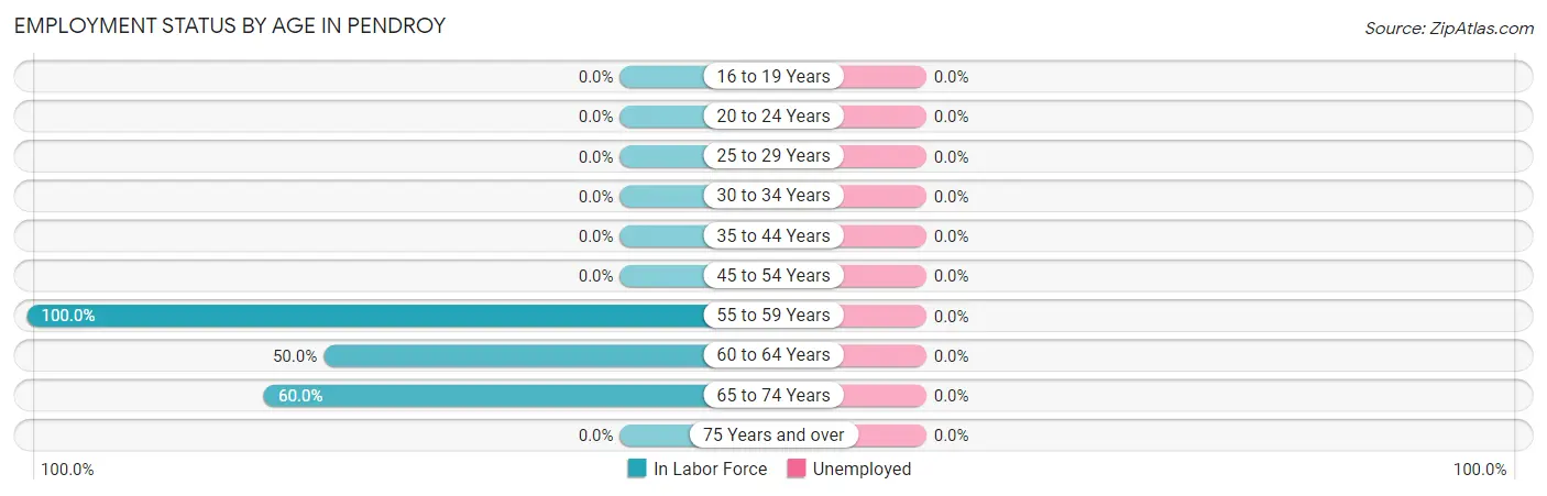 Employment Status by Age in Pendroy