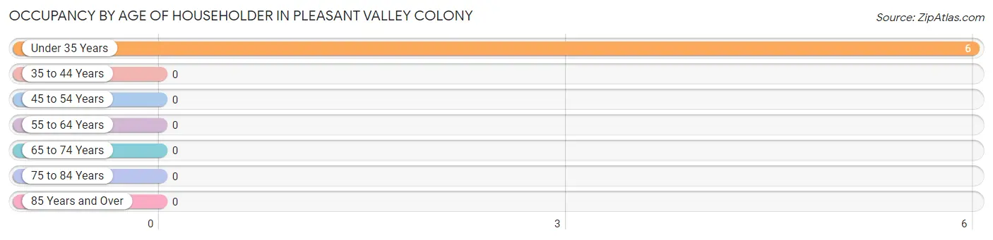 Occupancy by Age of Householder in Pleasant Valley Colony