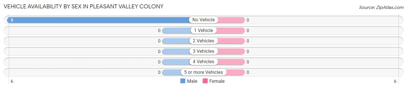 Vehicle Availability by Sex in Pleasant Valley Colony