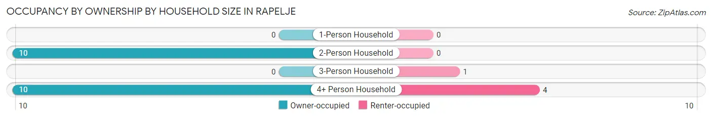 Occupancy by Ownership by Household Size in Rapelje