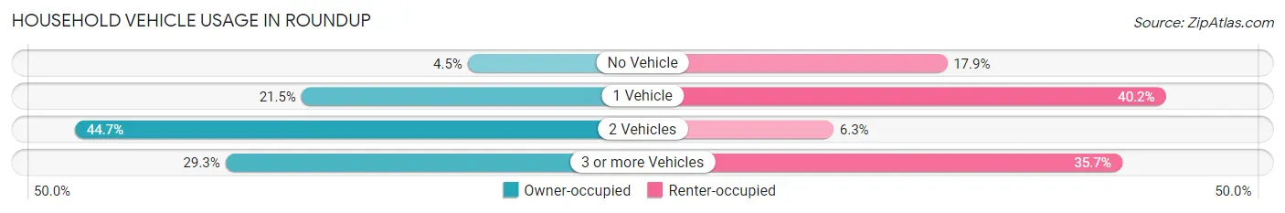 Household Vehicle Usage in Roundup