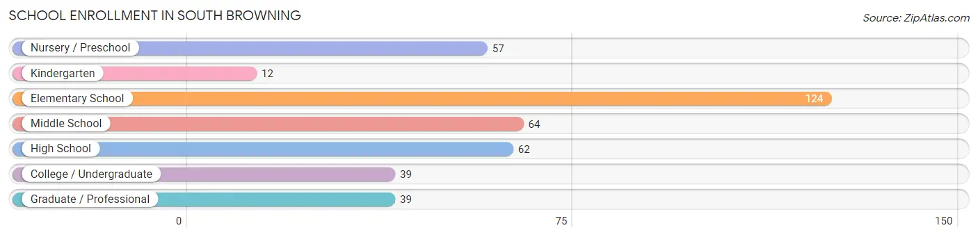 School Enrollment in South Browning