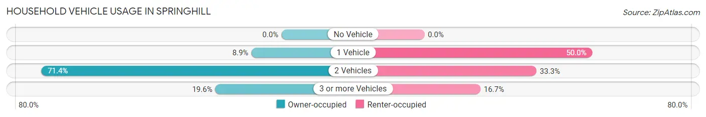 Household Vehicle Usage in Springhill