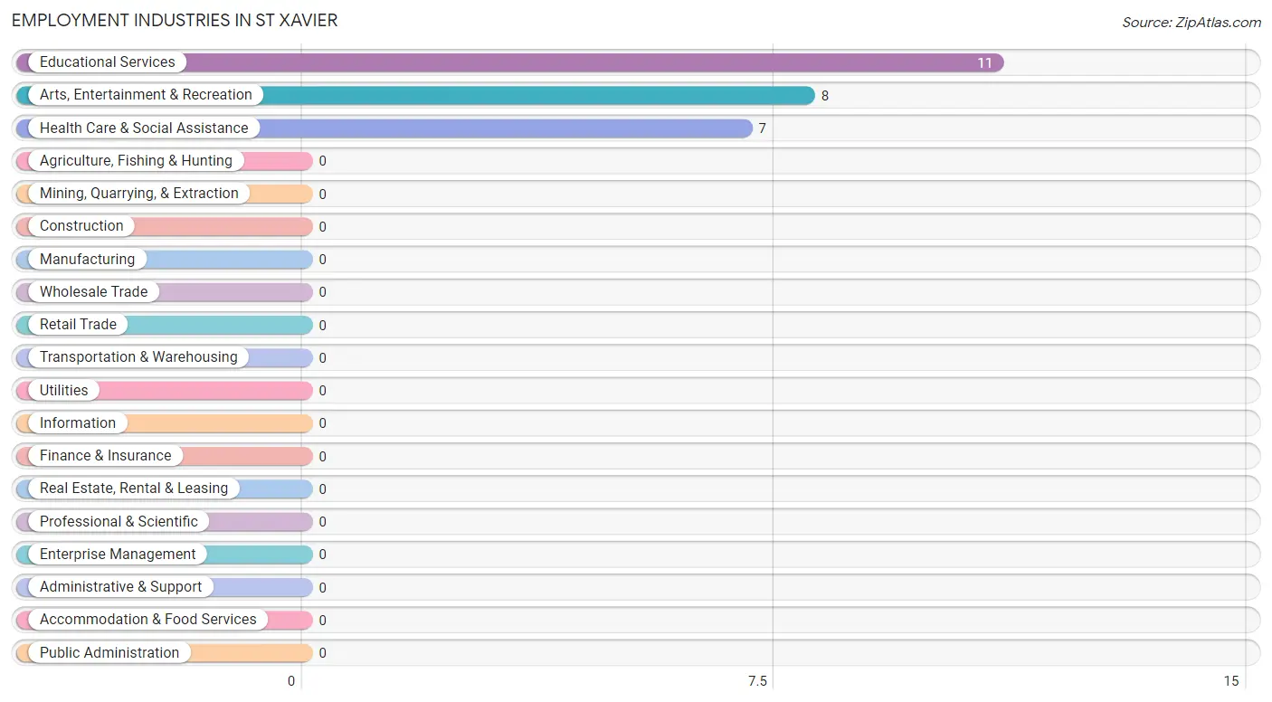 Employment Industries in St Xavier
