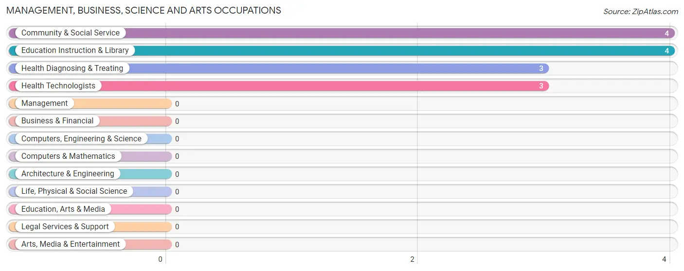 Management, Business, Science and Arts Occupations in Vida