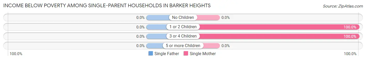 Income Below Poverty Among Single-Parent Households in Barker Heights