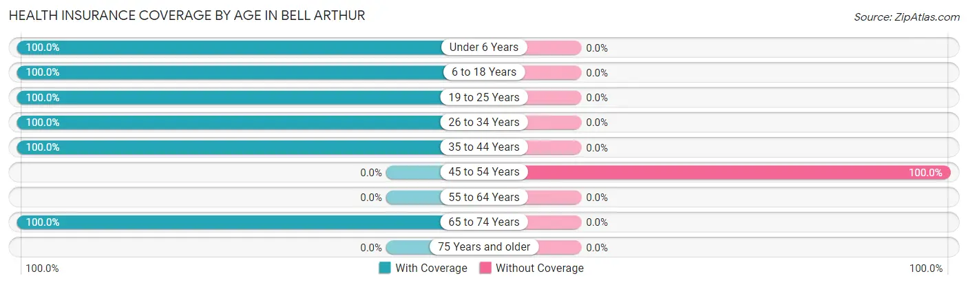 Health Insurance Coverage by Age in Bell Arthur