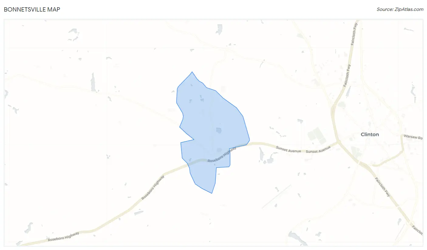 Bonnetsville Map