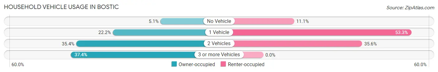 Household Vehicle Usage in Bostic