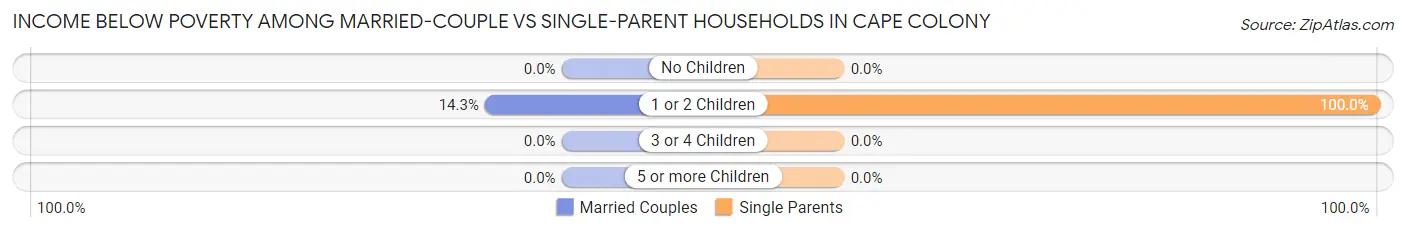 Income Below Poverty Among Married-Couple vs Single-Parent Households in Cape Colony