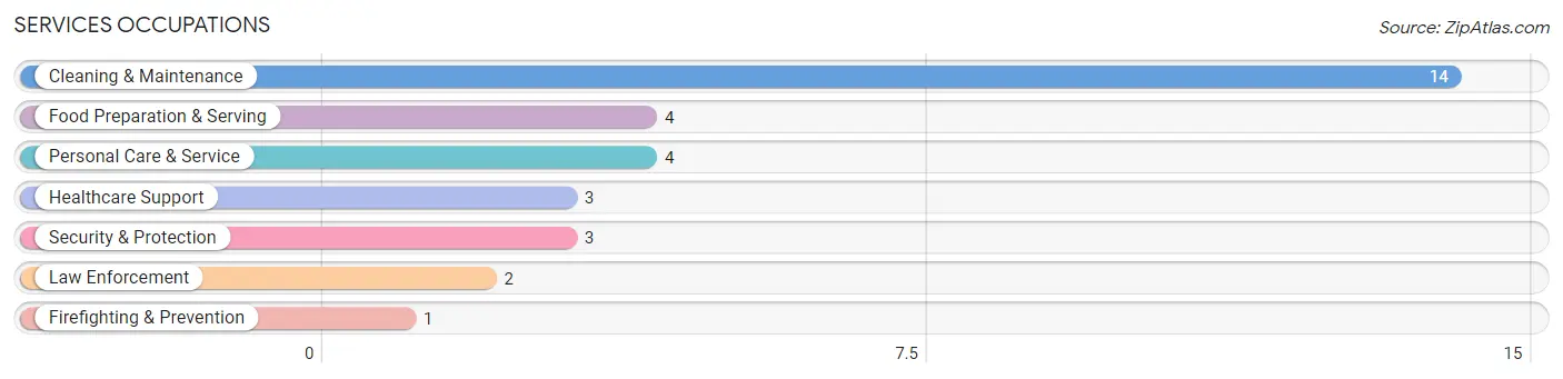 Services Occupations in Casar