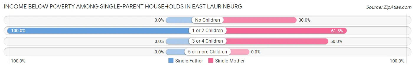 Income Below Poverty Among Single-Parent Households in East Laurinburg