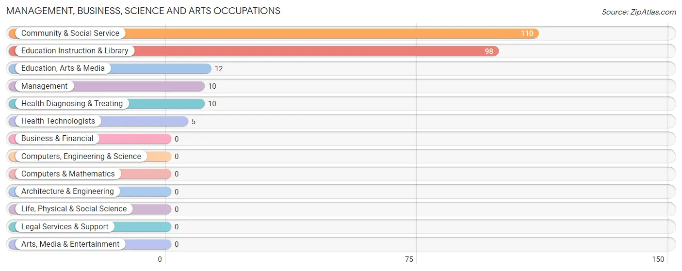 Management, Business, Science and Arts Occupations in Ellenboro